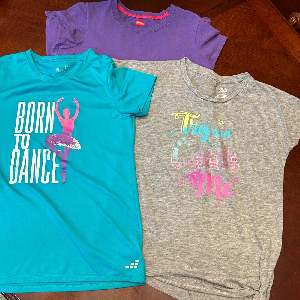 LOT of (3) girls shirts size XL